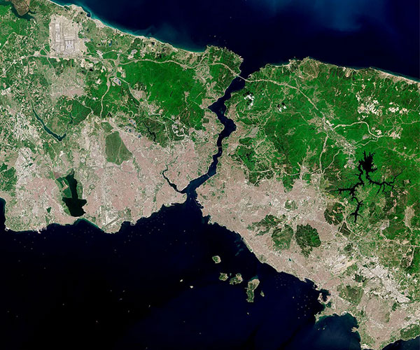 الموقع الجغرافي لمدينة إسطنبول