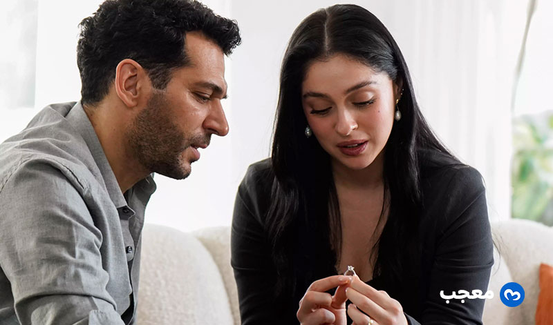 زينب وسرحات في مسلسل ورود وذنوب الحلقة 14