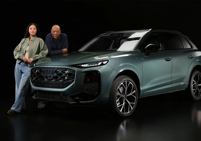 تشيس إنفينيتي ومورغان فريمان بجانب أودي Q3