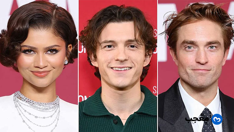 زيندايا وتوم هولاند إلى جانب روبرت باتينسون