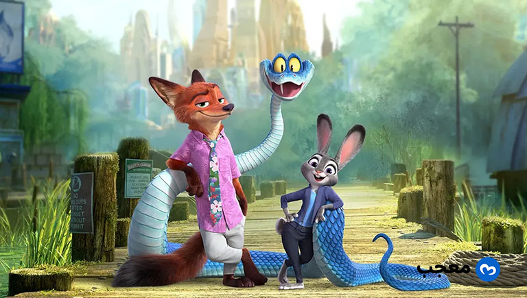 فيلم زوتوبيا 3 من ديزني مع شخصيات جودي هوبس ونيك وايلد